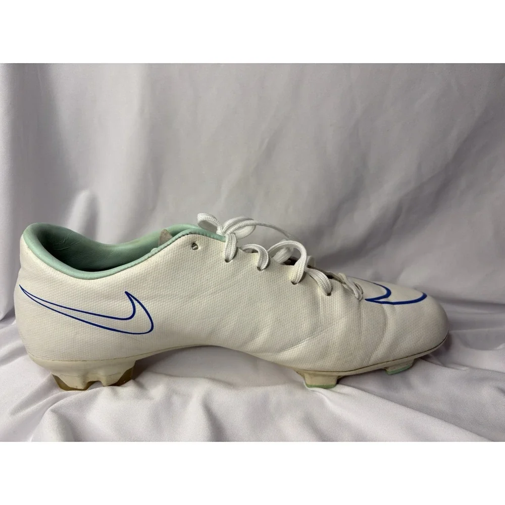 Nike Mercurial Victory IV FG 2013 White Racer Blue Electric green 555613-103 Soc